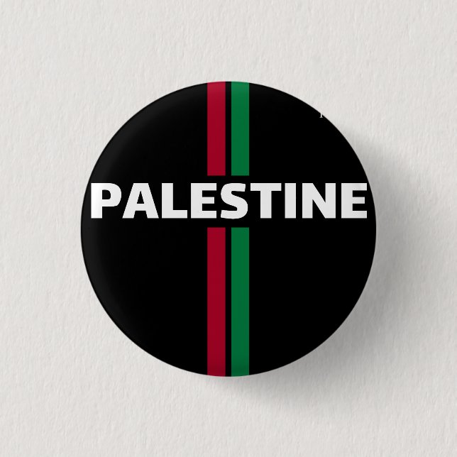 Free Palestine Football Football - Flaggenplan-Tea Button (Vorderseite)
