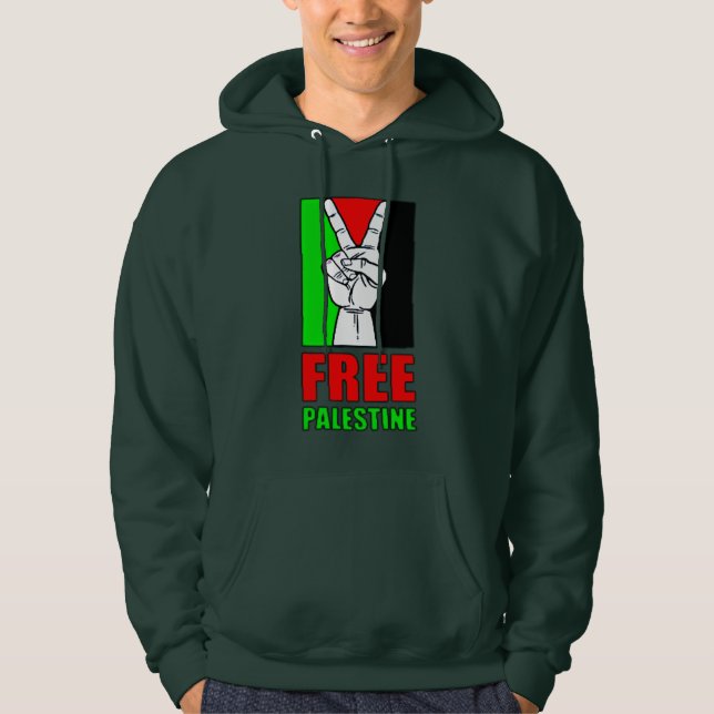 Free Palestine Hoodie (Vorderseite)