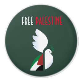 Free Palestine Keramik Drawer Knob - Solidarność Keramikknauf