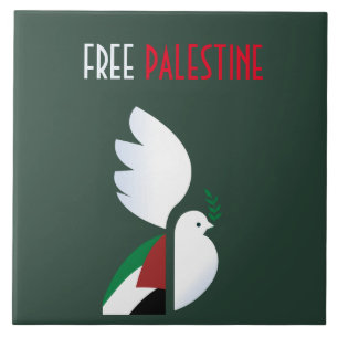 Free Palestine Keramik Tile - Politische Kunst Zuh Fliese