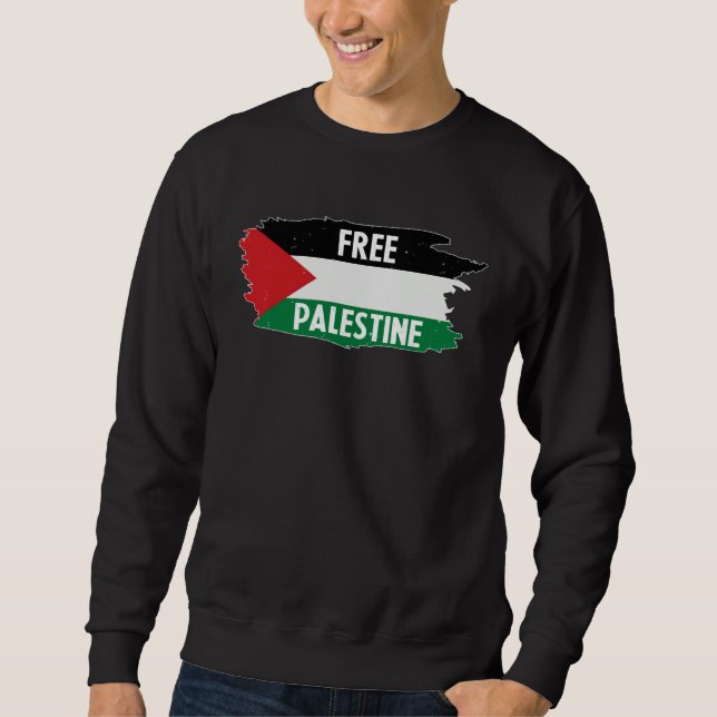 Free Palestine  Palestine national flag Sweatshirt (Vorderseite)