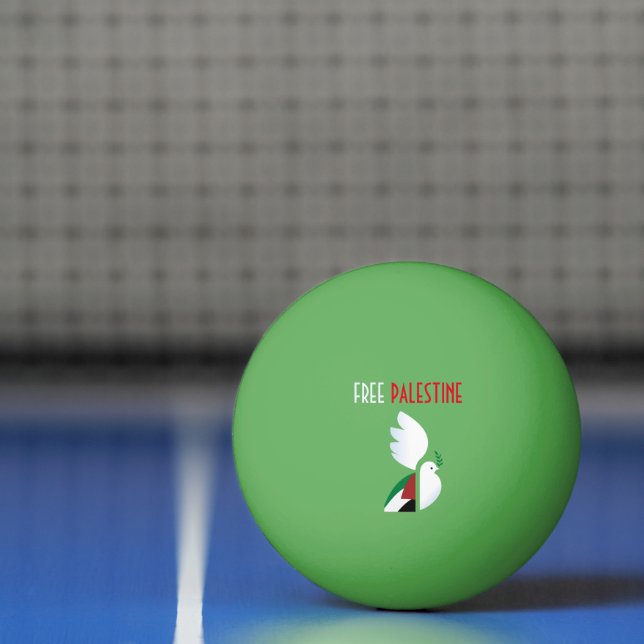 Free Palestine Ping Pong Ball - Pro Justice Tischtennisball (Netto)