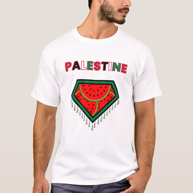 Free Palestine Protest T - Shirt - Watermelon T-Sh (Vorderseite)