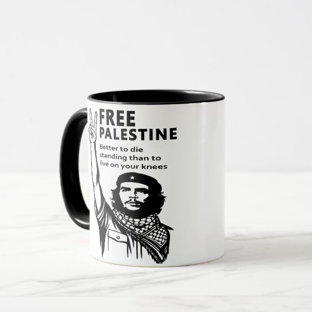 FREE PALESTINE TASSE (Vorderseite Links)