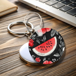 Free Palestine Watermelon Schlüsselanhänger