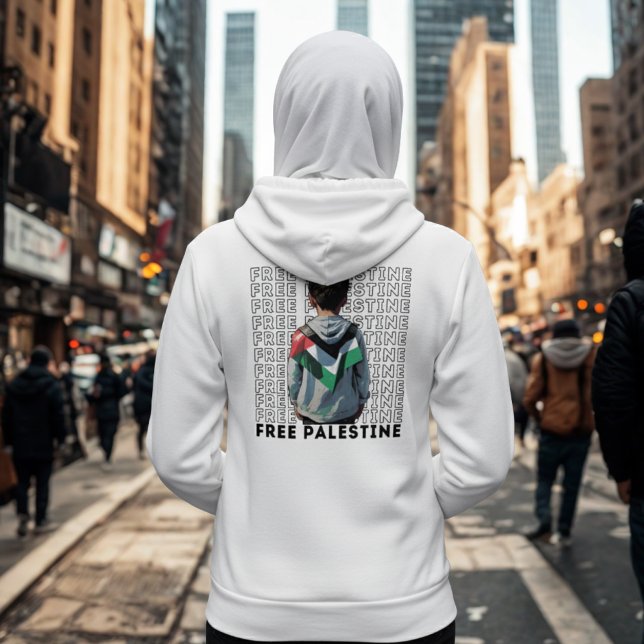 Free Palestine White Hoodie (Von Creator hochgeladen)