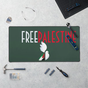 Free Palestk Desk Mat - Palästinensische FlaggenMa Schreibtischunterlage