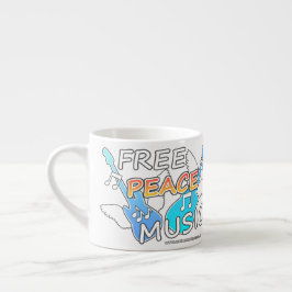 Free Peace Music Espressotasse