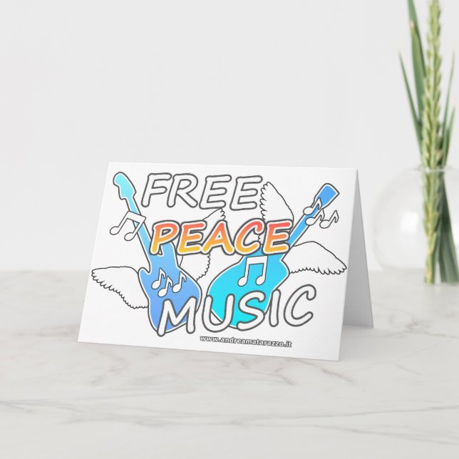 Free Peace Music Karte (Vorderseite)