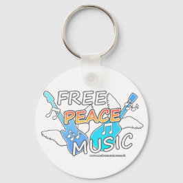 Free Peace Music Schlüsselanhänger
