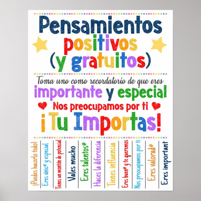 Free Posights Spanish Poster (Vorne)