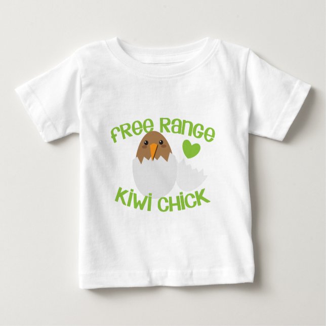 Free Range KIWI Küken Neuseeland Baby T-shirt (Vorderseite)