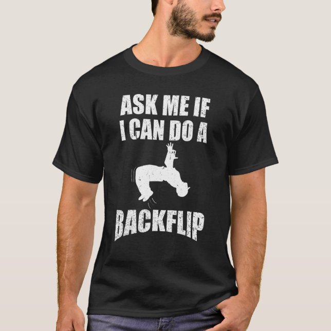 Free Running Parkour T-Shirt Run Fly Jump Backflip (Vorderseite)