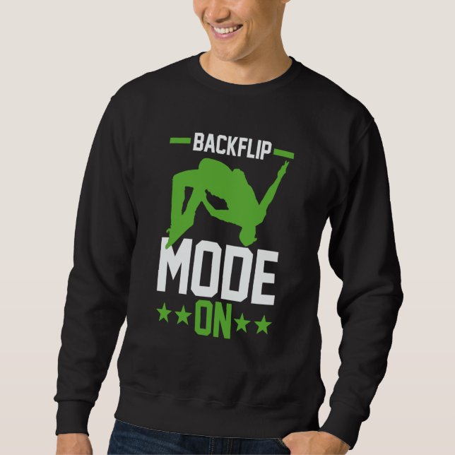 Free Running Traceur Parkour Jumper Backflip Mode  Sweatshirt (Vorderseite)
