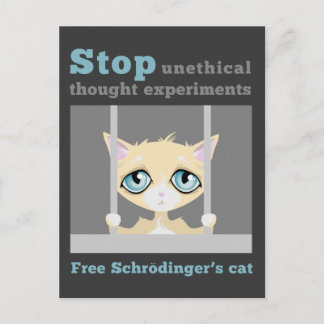 Free Schrodinger's Cat Postkarte