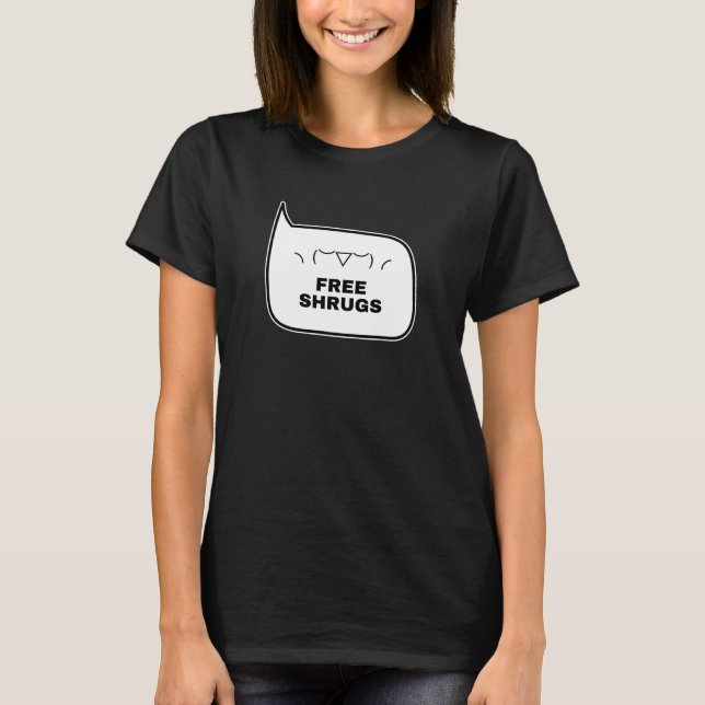 FREE SHRUGS Funny Kaomoji Japanische Emoticons 2 T-Shirt (Vorderseite)