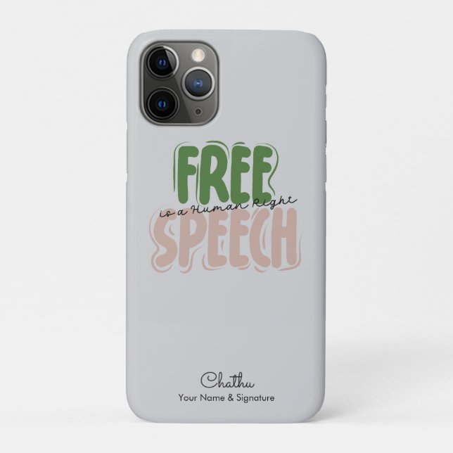 Free Speech Is a Human Right Case-Mate iPhone Hülle (Rückseite)