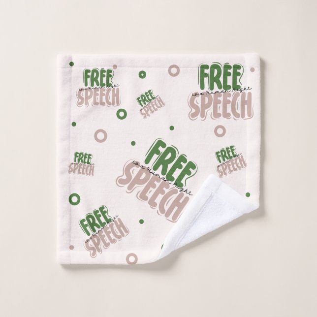 Free Speech Is a Human Right Waschlappen (Waschlappen)