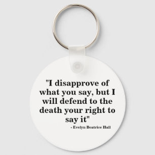 Free Speech Keyring - Zitat 23 Schlüsselanhänger