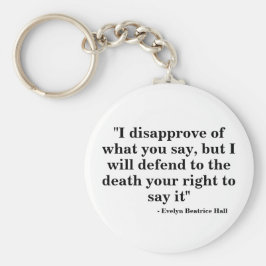 Free Speech Keyring - Zitat 23 Schlüsselanhänger