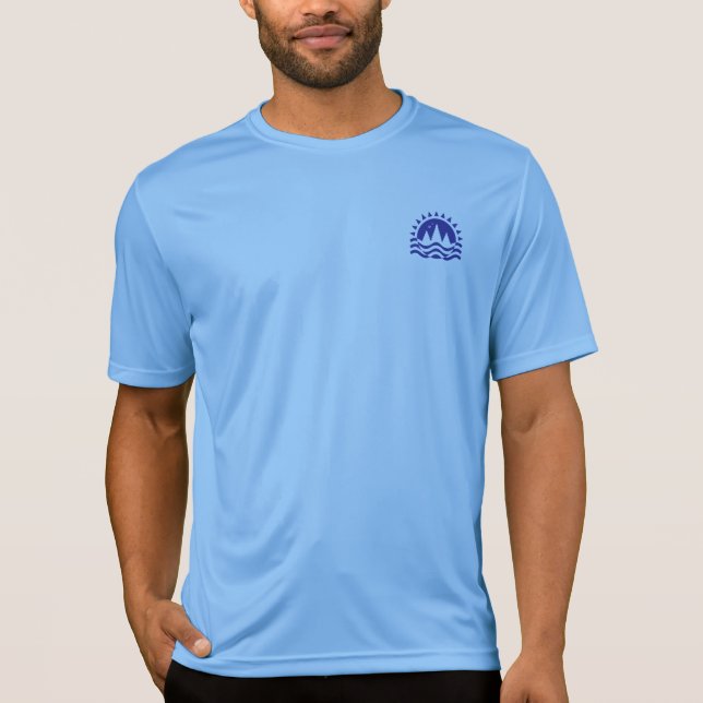 Free Spirit Explorer Emblem Blue Lifestyle T-Shirt (Vorderseite)