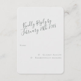 Free Spirit Modern RSVP Card