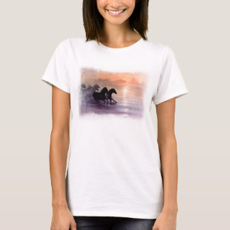 "Free Spirit" T - Shirt einer Frau mit Pferden