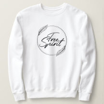 Free Spirit Yoga Zitat mit Federn