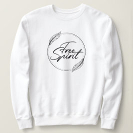 Free Spirit Yoga Zitat mit Federn Sweatshirt