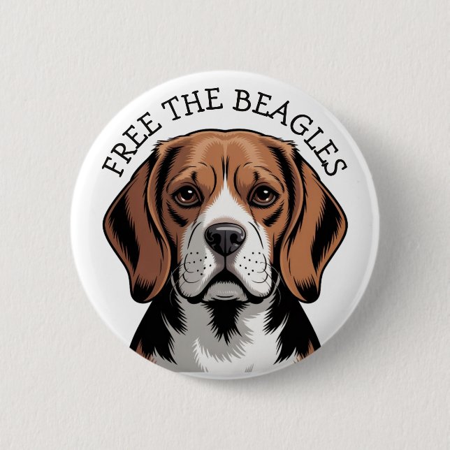 Free the Beagles,  Beagle Face Button (Vorderseite)