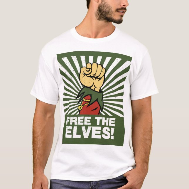 Free the elves! T-Shirt (Vorderseite)