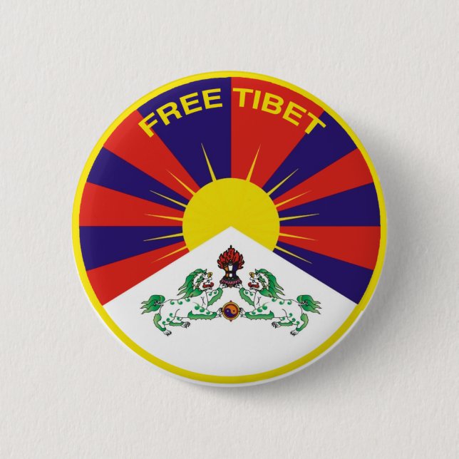 Free Tibet Button (Vorderseite)