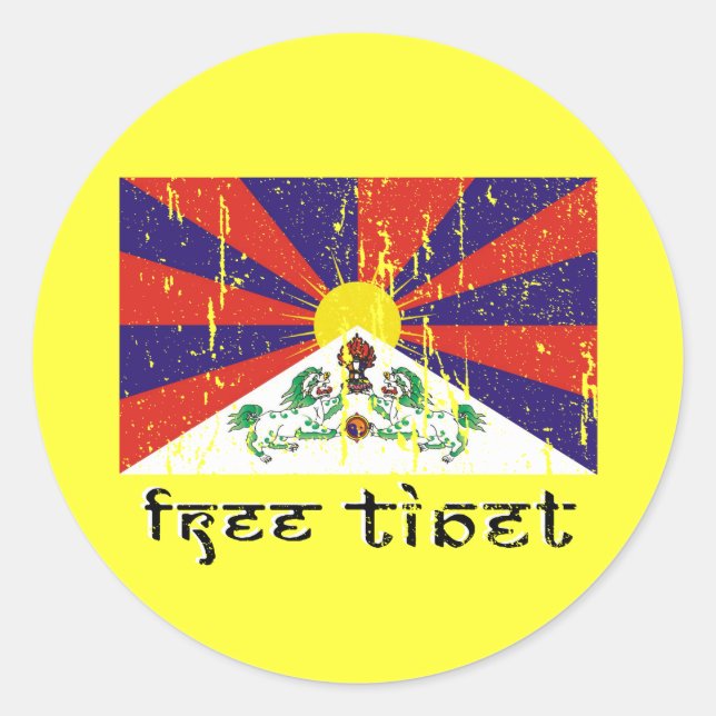 Free Tibet Stickers (Vorderseite)