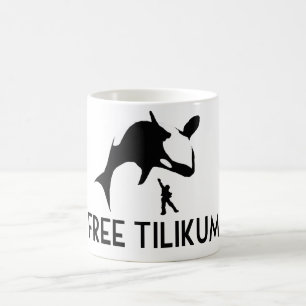Free Tilikum Rette den Orca Killer Wal Tasse