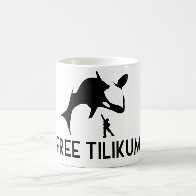Free Tilikum Rette den Orca Killer Wal Tasse (Mittel)