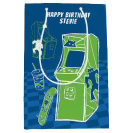 Free Time Arcade Medium Geschenktasche Mittlere Geschenktüte