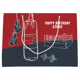 Free TIme Boxing Große Geschenktasche Geschenktüte