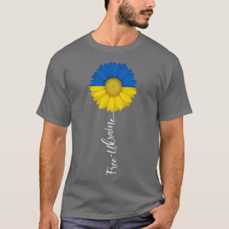 Free Ukraine Sun Blume Unterstützung Ukraine Ich S T-Shirt