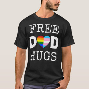 Free Vater Hugs II Rainbow Gay Trans Pride T-Shirt