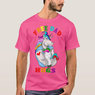 Free Vater Hugs LGBT Gay Pride T-Shirt