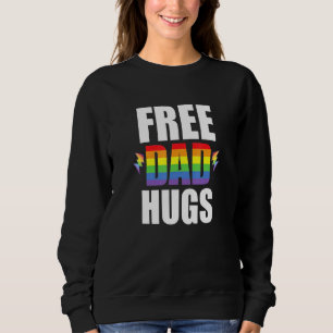 Free Vater Hugs Lgbt Pride Gay Sweatshirt