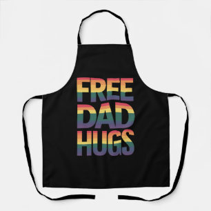 Free Vater Hugs LGBTQ Gay Pride Monat Verbündete s Schürze