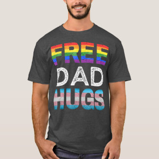 Free Vater Hugs LGBTQ Gay Pride Monat Verbündete s T-Shirt