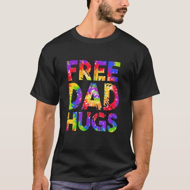 Free Vater Hugs Pride Lgbtq Gay Rights Straight Su T-Shirt (Vorderseite)