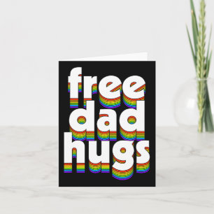 Free Vater Hugs Rainbow Liebe Ally Vathers Day Karte
