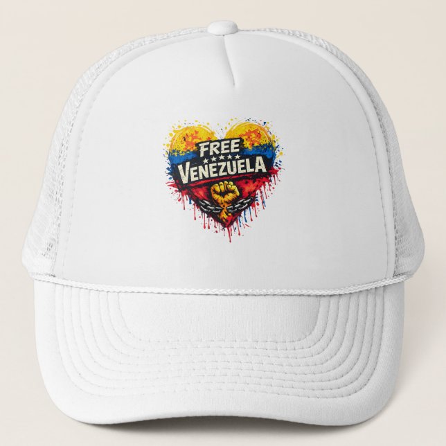 Free Venezuela Truckerkappe (Vorderseite)