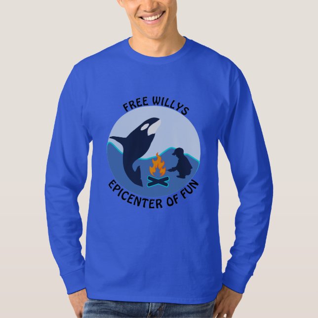 Free Willy Blue Whale got nothing on Orca LS T-Shirt (Vorderseite)