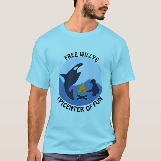 Free Willy Teal Shirt (Vorderseite)