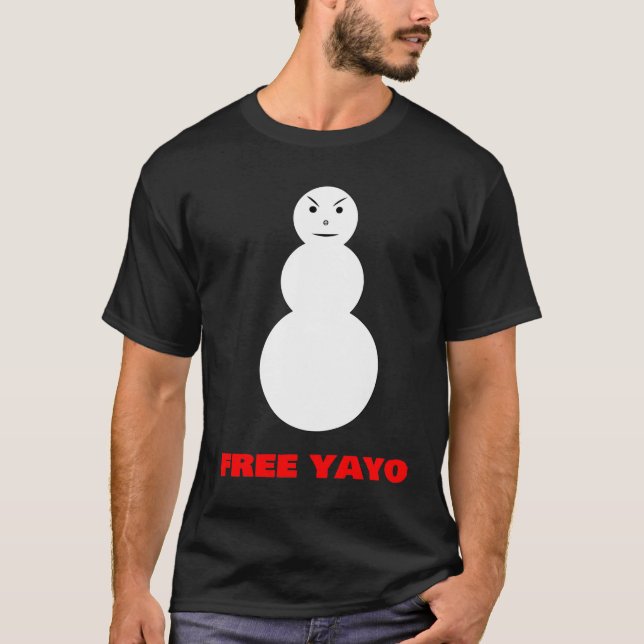FREE YAYO - Angry Snowman T-Shirt (Vorderseite)