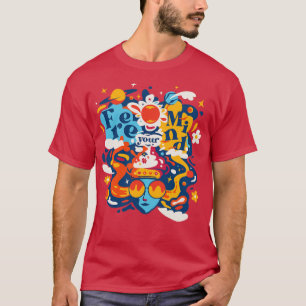 Free Your Mind 60er Psychedelic Trippy Graphic B T-Shirt